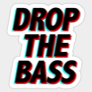 Drop The Bass - Music Festival EDM Sticker